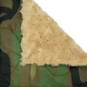 Woobie Weighted Blanket - Woodland Camouflage Pattern - Camel / 4 - 5lbs - Custom Woobie