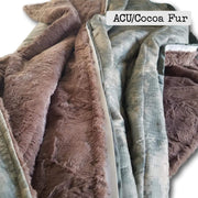 Laced-Up Woobie Weighted Blanket ~ 88 inches x 61 inches ~ ACU/UCP/Cocoa Fur