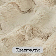 Dutch Camo Pattern Dino Daisy A Design WeeWoobie Weighted Blanket with Elderberry Fur