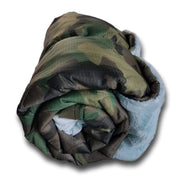 Laced Heart WeeWoobie Weighted Blanket - Woodland Camo with Wintergreen Fur