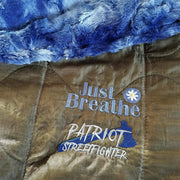 Patriot Streetfighter Woobie Weighted Blanket MARPAT Just Breathe Daisy Design
