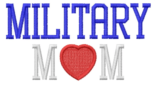 Military Mom Red White Blue