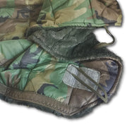 Woodland Camo Pattern Loden Green Faux Fur