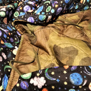 SpaceForce Woodland Camo Pattern Weighted Woobie Blanket with 100% Cotton Flannel
