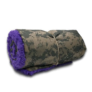Wee Woobie Weighted Blanket - ACU Camo Pattern Violet Faux Fur - Wee Woobie Weighted Blanket
