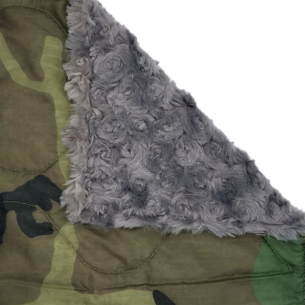 Wee Woobie - Woodland Camouflage Pattern - Charcoal / 2 - 3lbs - Custom Wee Woobie