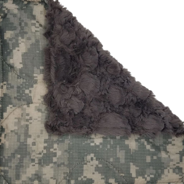 Woobie - ACU/UCP Camouflage Pattern - Pewter / 4 - 5lbs - Custom Woobie