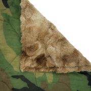 Woobie Weighted Blanket - Woodland Camouflage Pattern - Taupe / 4 - 5lbs - Custom Woobie